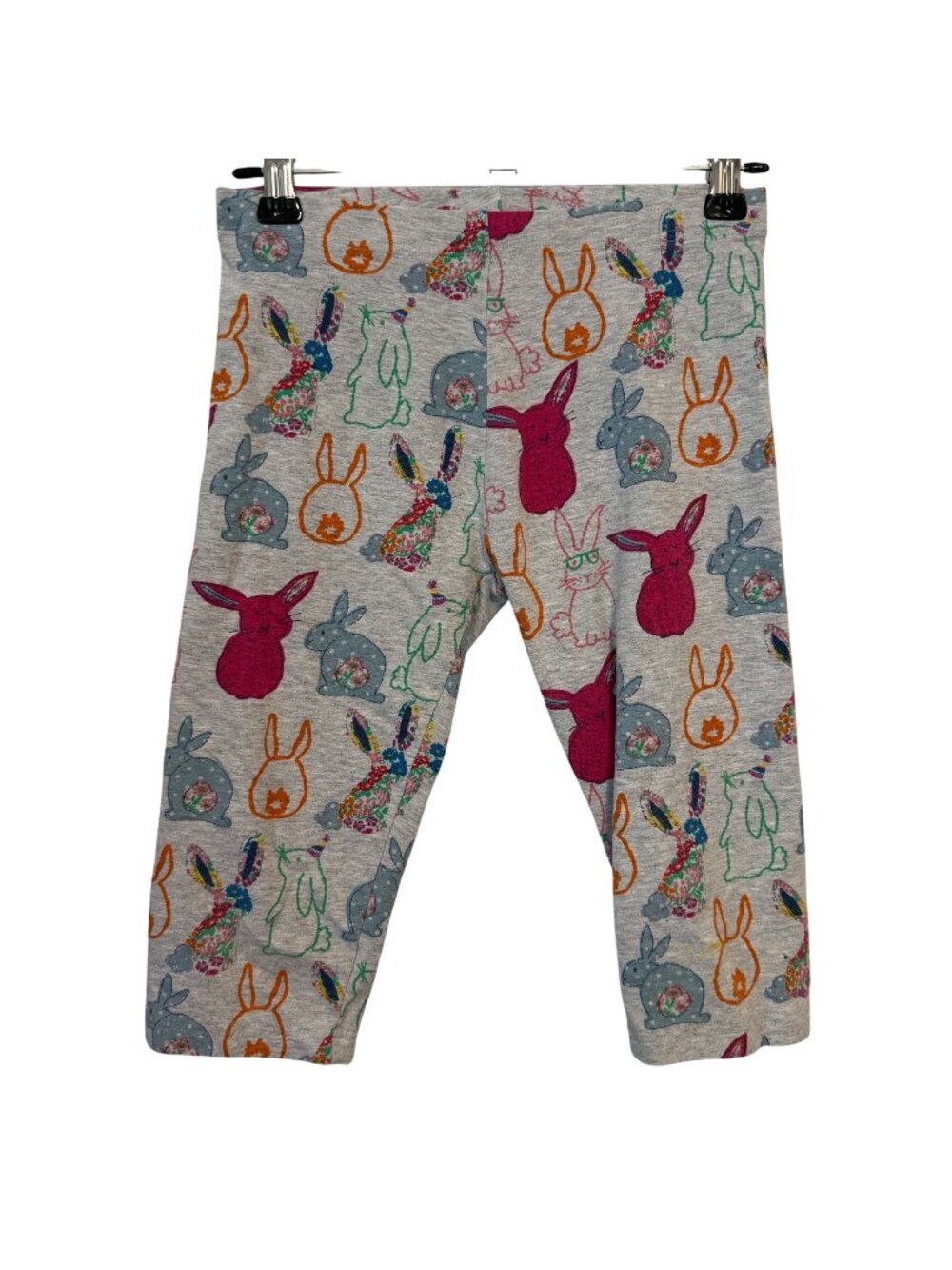 Girls Next Bunny Print Leggings 10 Yrs Cotton & Elastane